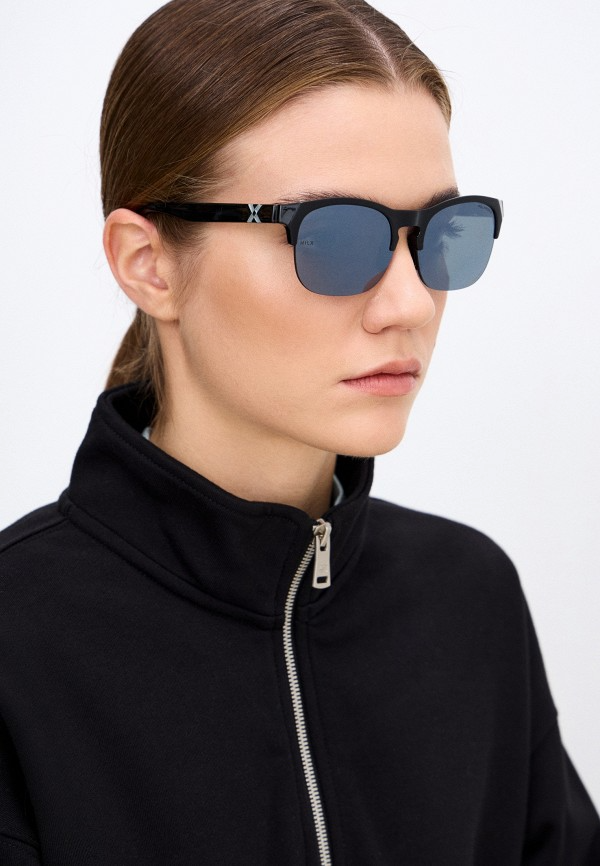 Купить Спортивные очки HILX Interloop Shiny Solid Black / Black Mirror Polarized Lens, hil05001-ilpbk13 7ft.ru в интернет магазине Семь Футов