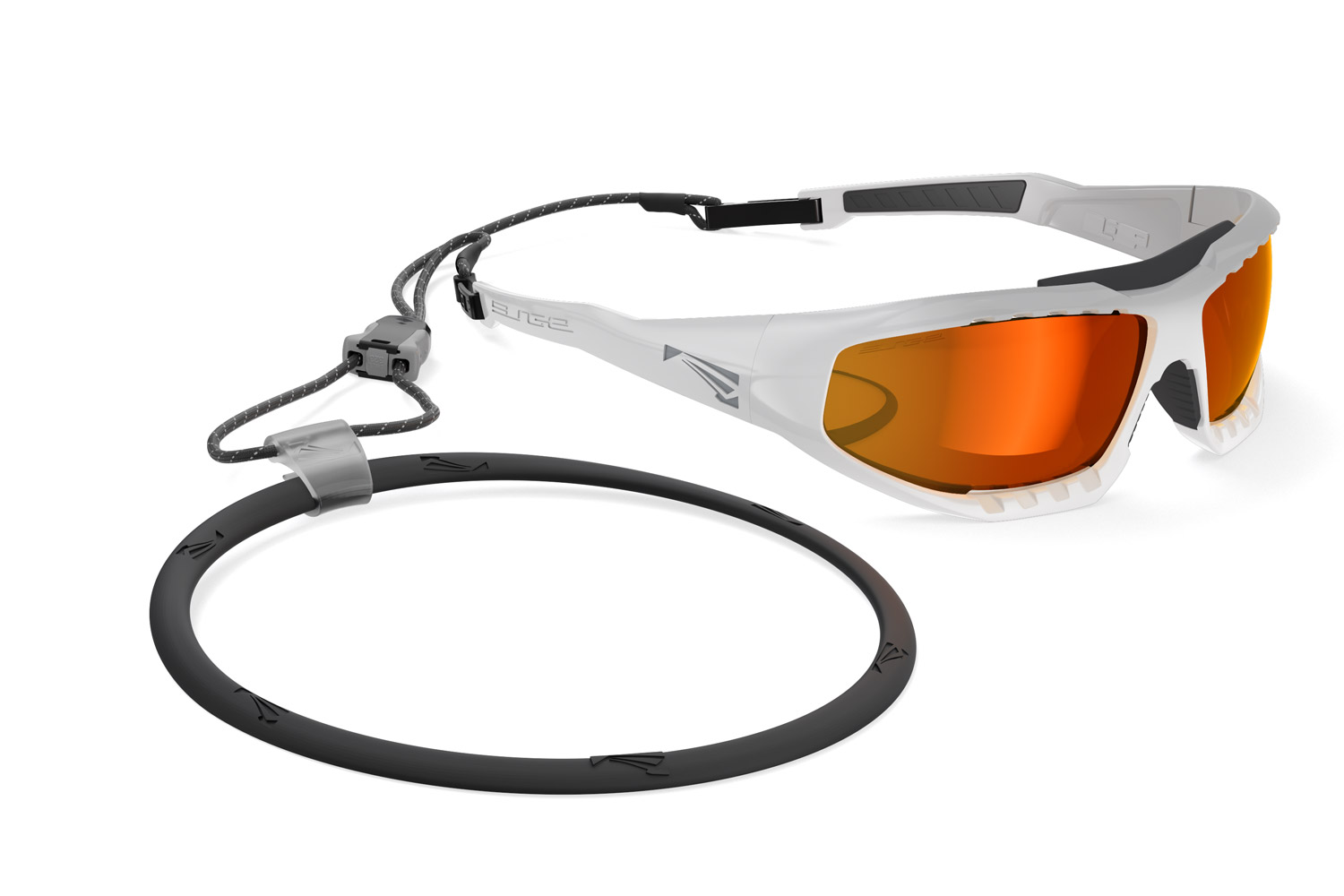 Купить Спортивные очки LiP Surge Aero / Stone White - Black / PC Polarized / Levante Series ML Red Smoke, 3560 7ft.ru в интернет магазине Семь Футов