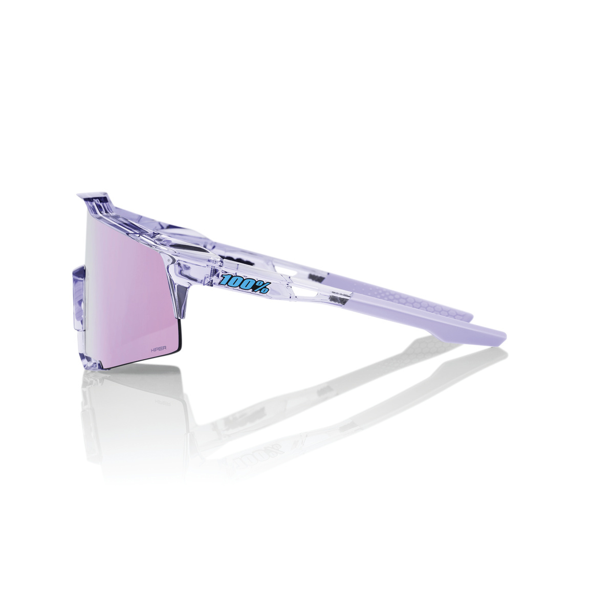 Купить Спортивные очки 100% SPEEDCRAFT Polished Translucent Lavender - HiPER Lavender Mirror Lens, 60007-00005 7ft.ru в интернет магазине Семь Футов