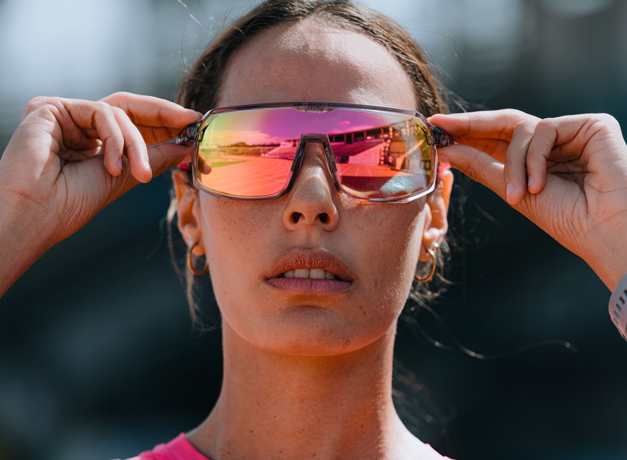 Купить Спортивные очки с диоптриями HILX Inferno Shiny Crystal Light Grey / Pink Lens, rx-562/hif06101-ifpk1 7ft.ru в интернет магазине Семь Футов