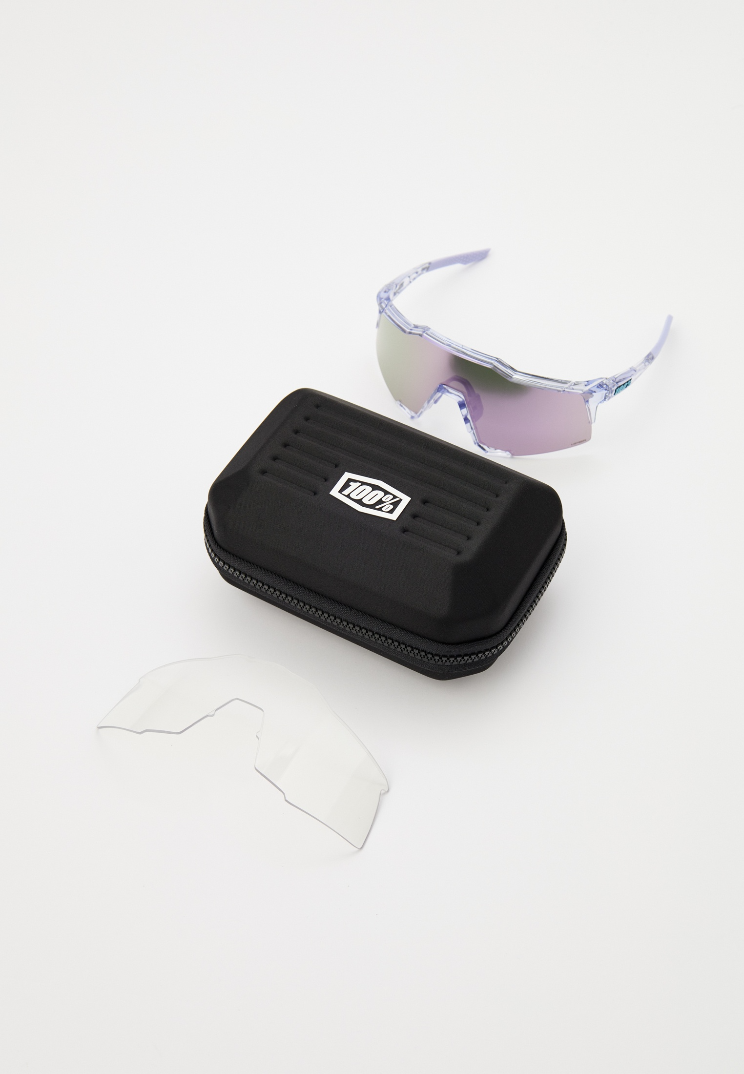 Купить Спортивные очки с диоптриями 100% SPEEDCRAFT Polished Translucent Lavender - HiPER Lavender Mirror Lens, rx-056/60007-00005 7ft.ru в интернет магазине Семь Футов
