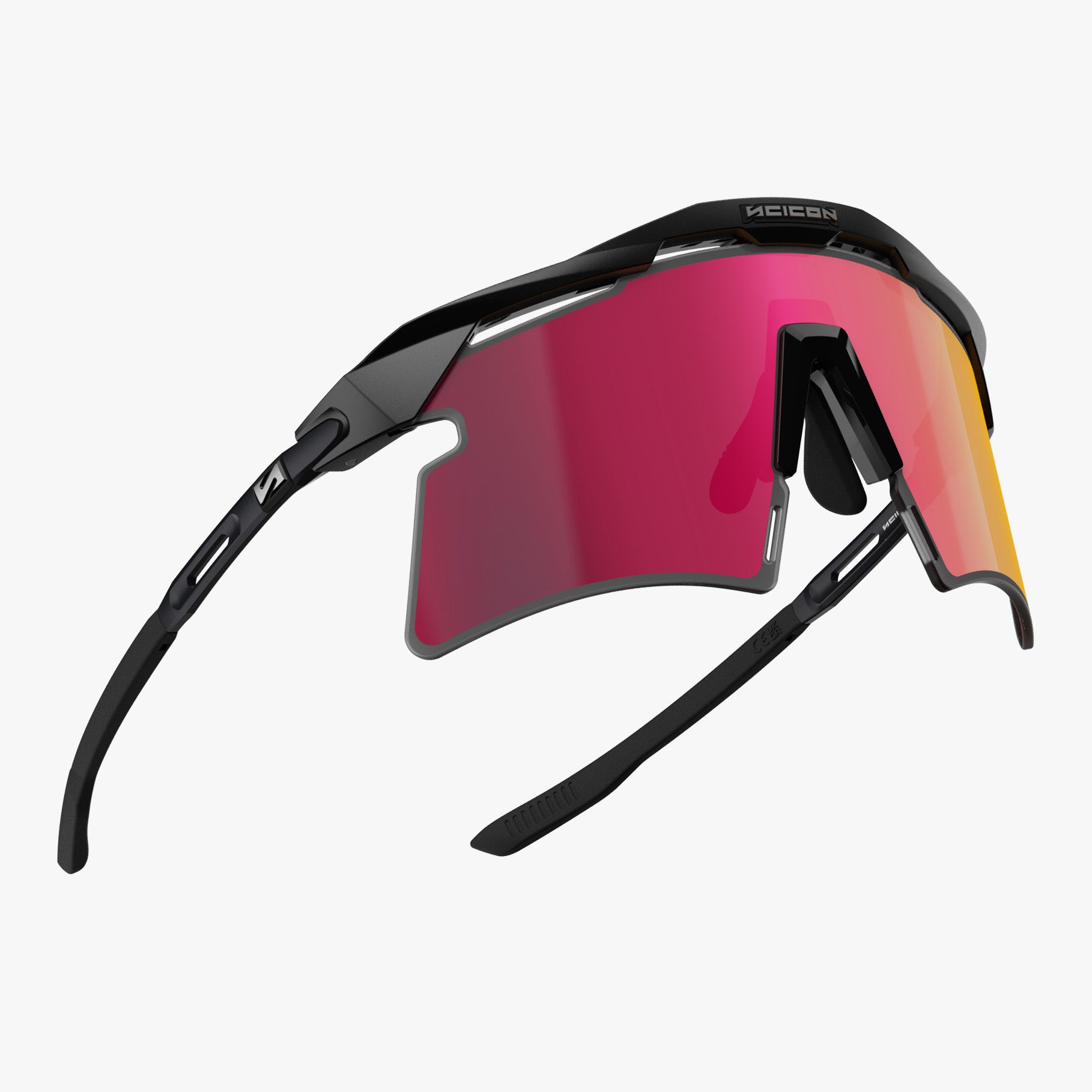 Купить Спортивные очки c диоптриями Scicon Aeroshade 2.0 Titanium Sunglasses Black Matt Multi Mirror Sunburst + Pink, rx-937/ey442801 7ft.ru в интернет магазине Семь Футов