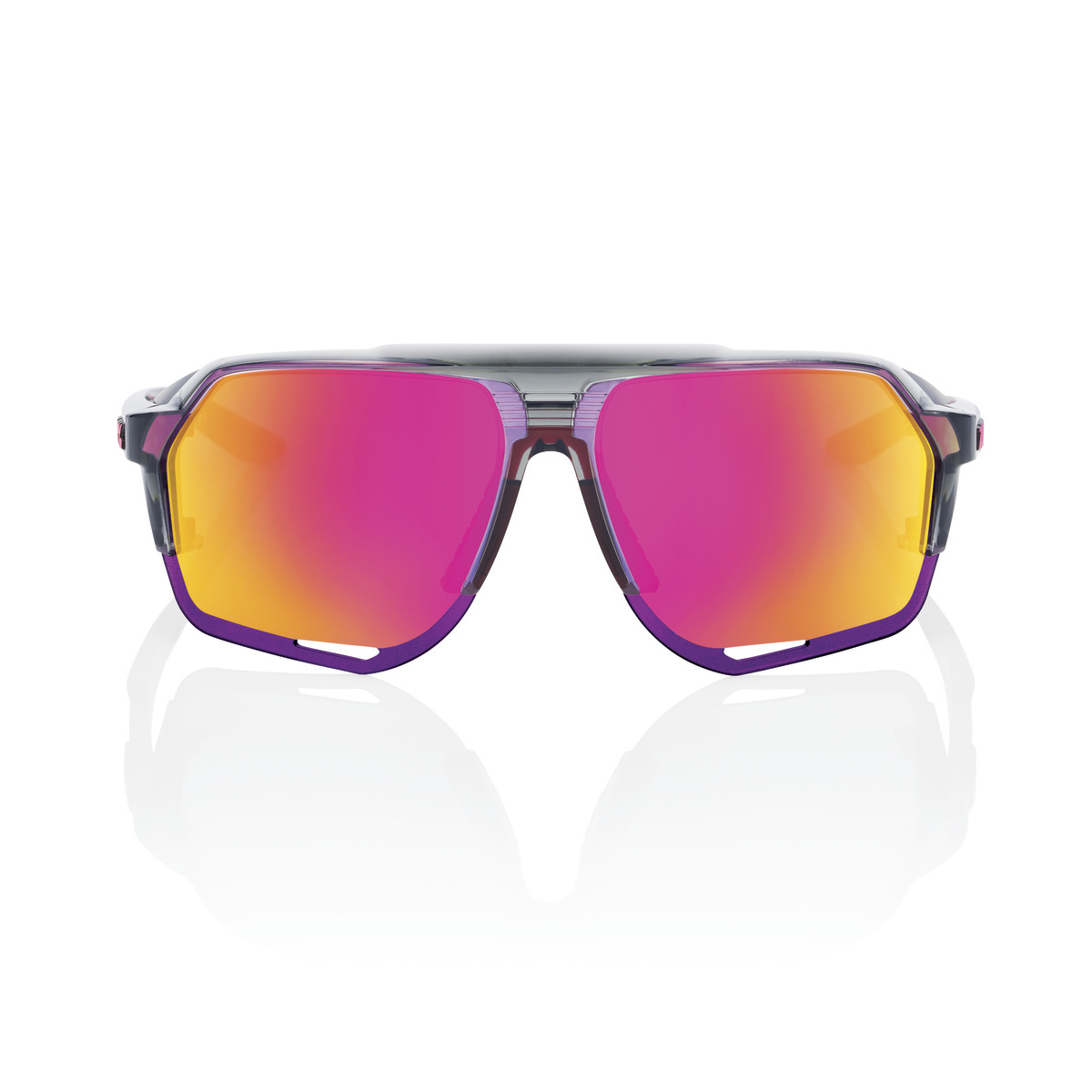 Купить Спортивные очки с диоптриями 100% Norvik / Polished Translucent Grey / Purple Multilayer Mirror Lens, rx-018/60031-00008 7ft.ru в интернет магазине Семь Футов