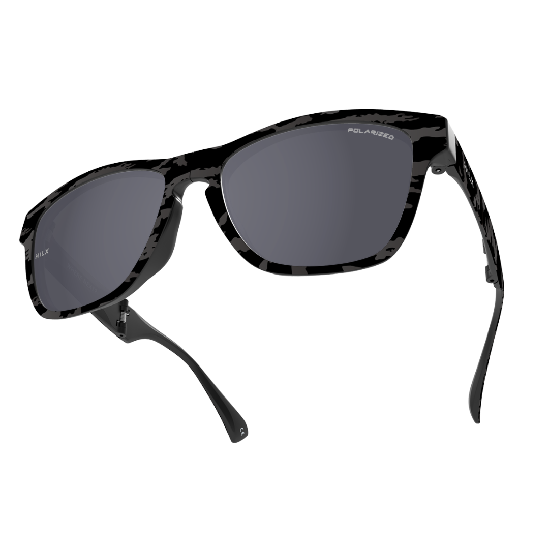 Купить Спортивные очки HILX Unfold Matt Camo Black / Black Polarized Lens, huf01608-ufbk9 7ft.ru в интернет магазине Семь Футов
