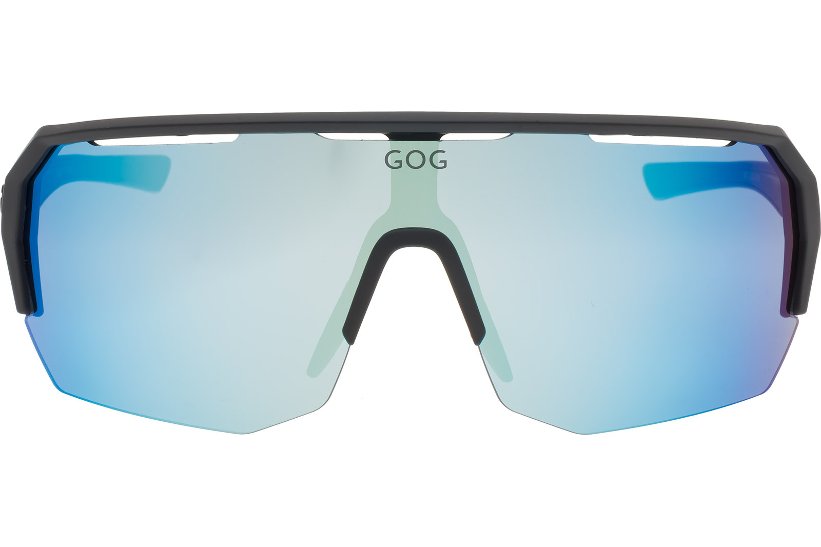 Купить Спортивные очки GOG Bragi / Matt Black / White-Blue Lens, e522-1 7ft.ru в интернет магазине Семь Футов