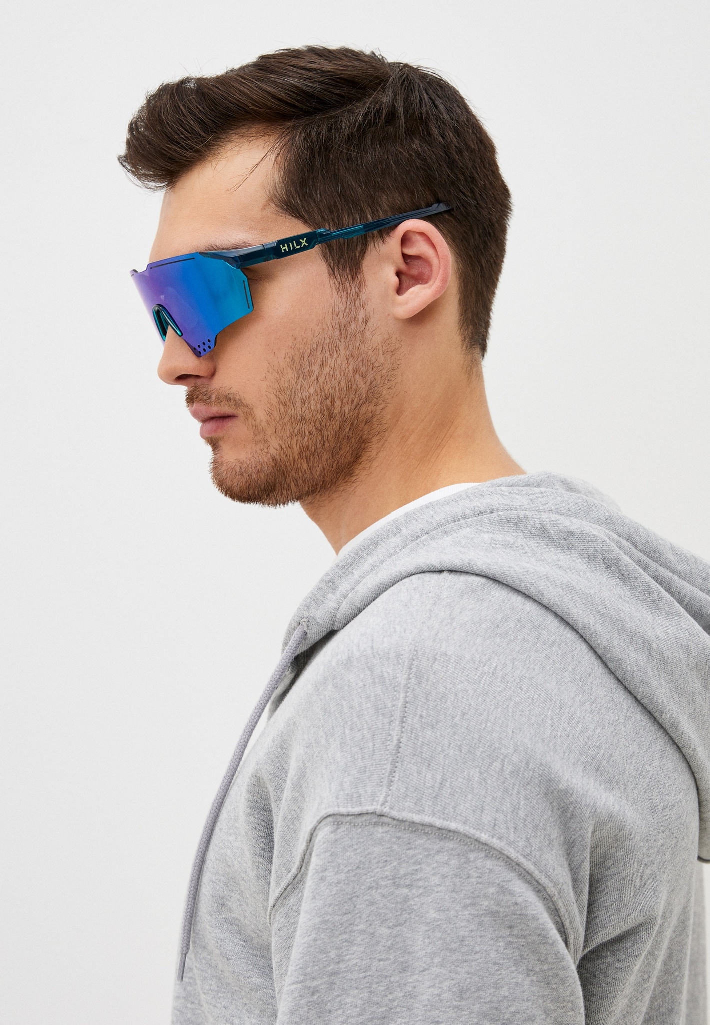 Купить Спортивные очки с диоптриями HILX Gladiator (L) / Shiny Crystal Dark Green / Blue Mirror Lens, rx-555/hgd04905-gd4bl5 7ft.ru в интернет магазине Семь Футов