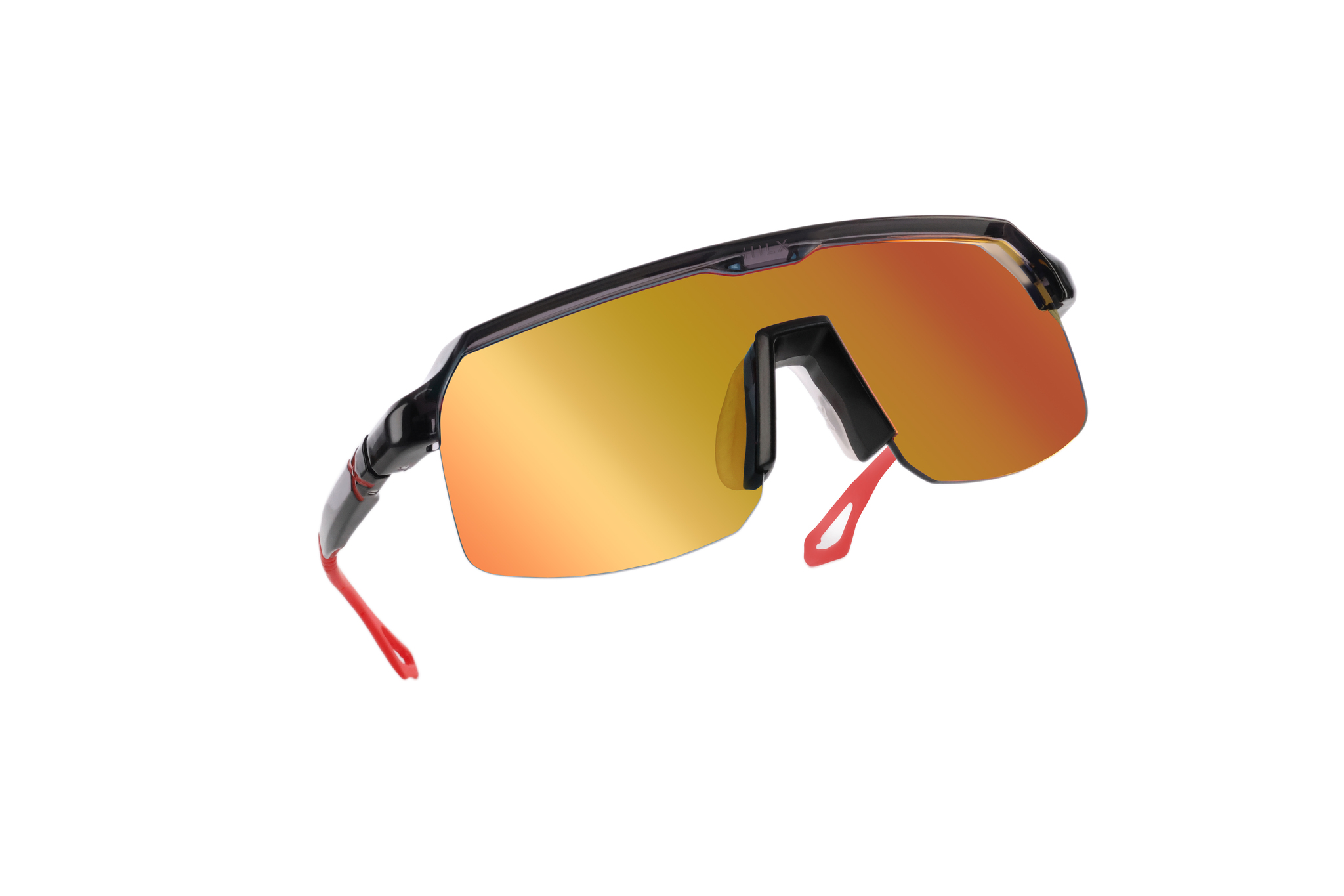 Купить Спортивные очки с диоптриями HILX Inferno Shiny Crystal Dark Grey / Red Lens, rx-562/hif06103-ifrd4 7ft.ru в интернет магазине Семь Футов