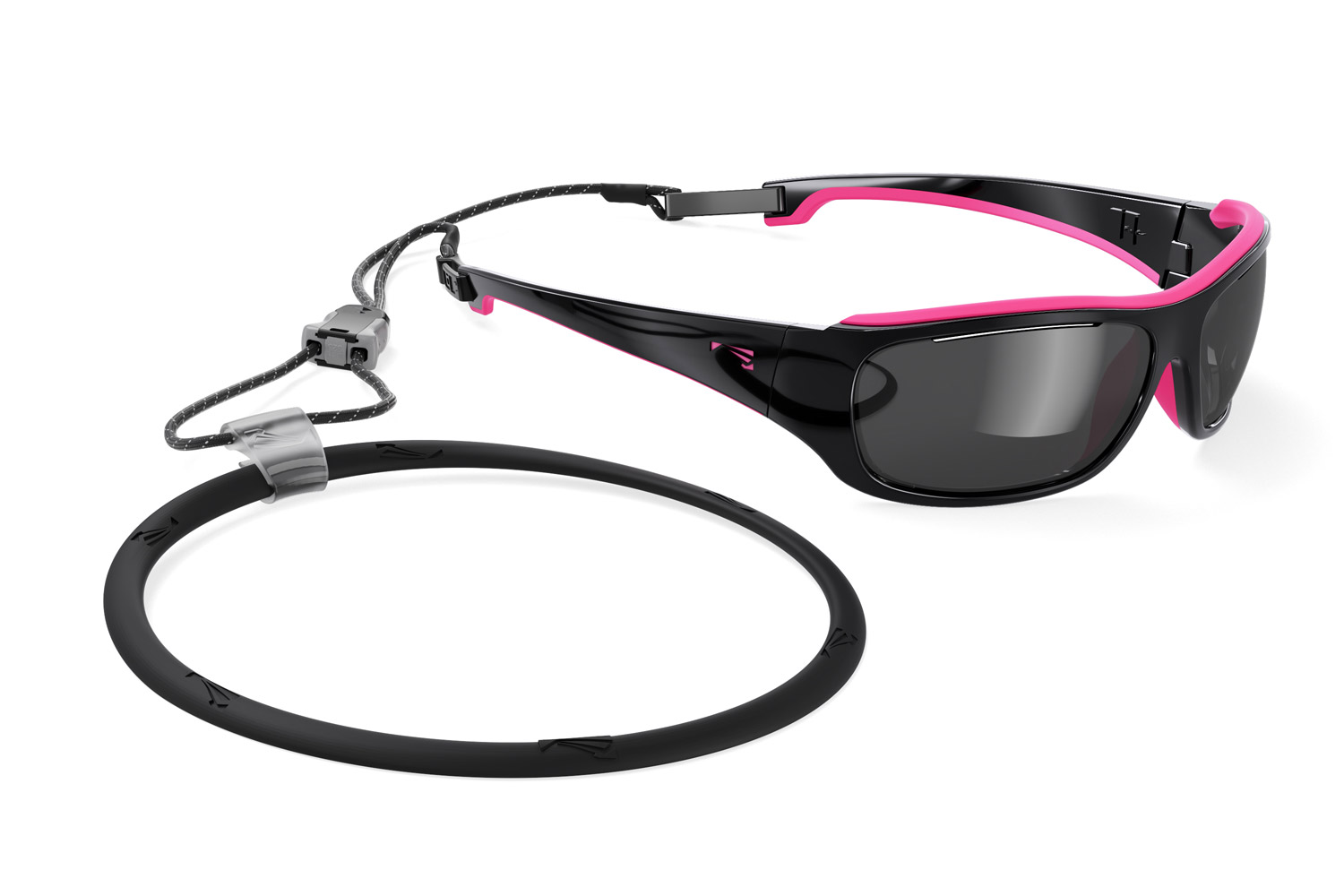 Купить Спортивные очки LiP Tide / Gloss Black - Pink Rubber / PC Polarized / Levante Series Chroma Smoke, 3287 7ft.ru в интернет магазине Семь Футов