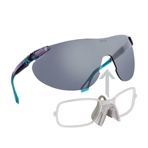 Купить Спортивные очки с диоптриями HILX Domain Shiny Crystal Purple / Black Mirror Lens, rx-562/hdm06202-dmbk3 7ft.ru в интернет магазине Семь Футов