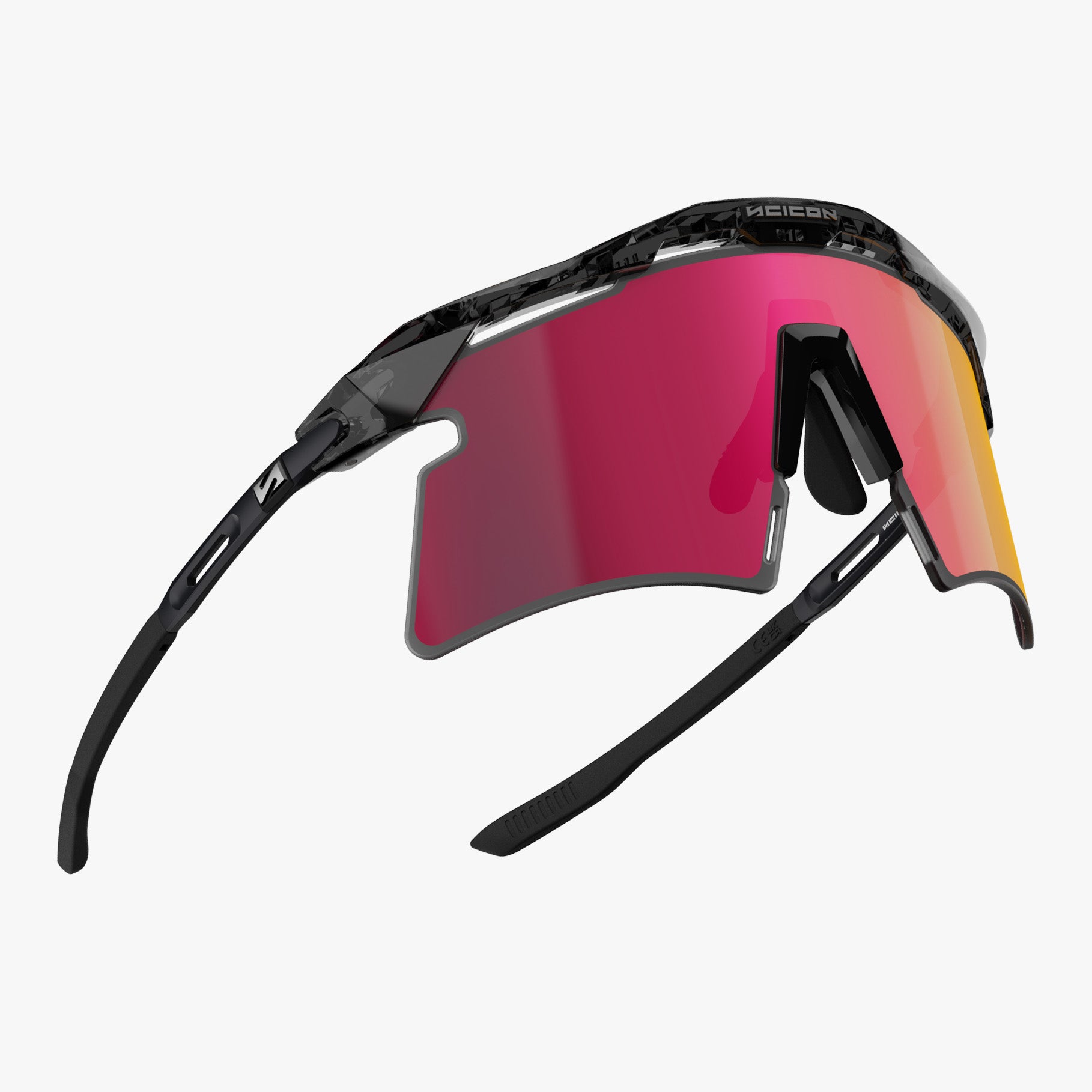 Купить Спортивные очки Scicon Aeroshade 2.0 Titanium Sunglasses Black Crystal Multi Mirror Sunburst + Pink, ey442825 7ft.ru в интернет магазине Семь Футов