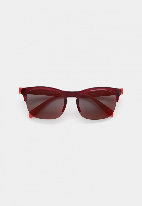 Купить Спортивные очки HILX Interloop Shiny Crystal Dark Red Matt Solid Red / Red Mirror Polarized Lens, hil05004-ilprd3 7ft.ru в интернет магазине Семь Футов