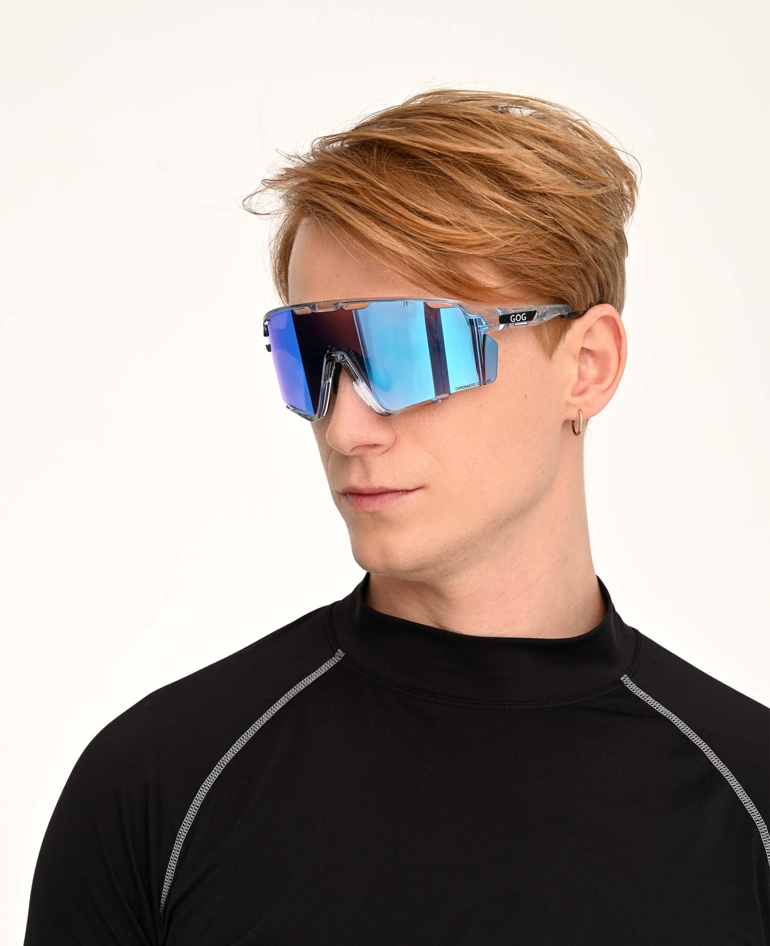 Купить Спортивные очки GOG Prometheus / Photochromic Blue/Black / Reflex Blue, e607-1c 7ft.ru в интернет магазине Семь Футов