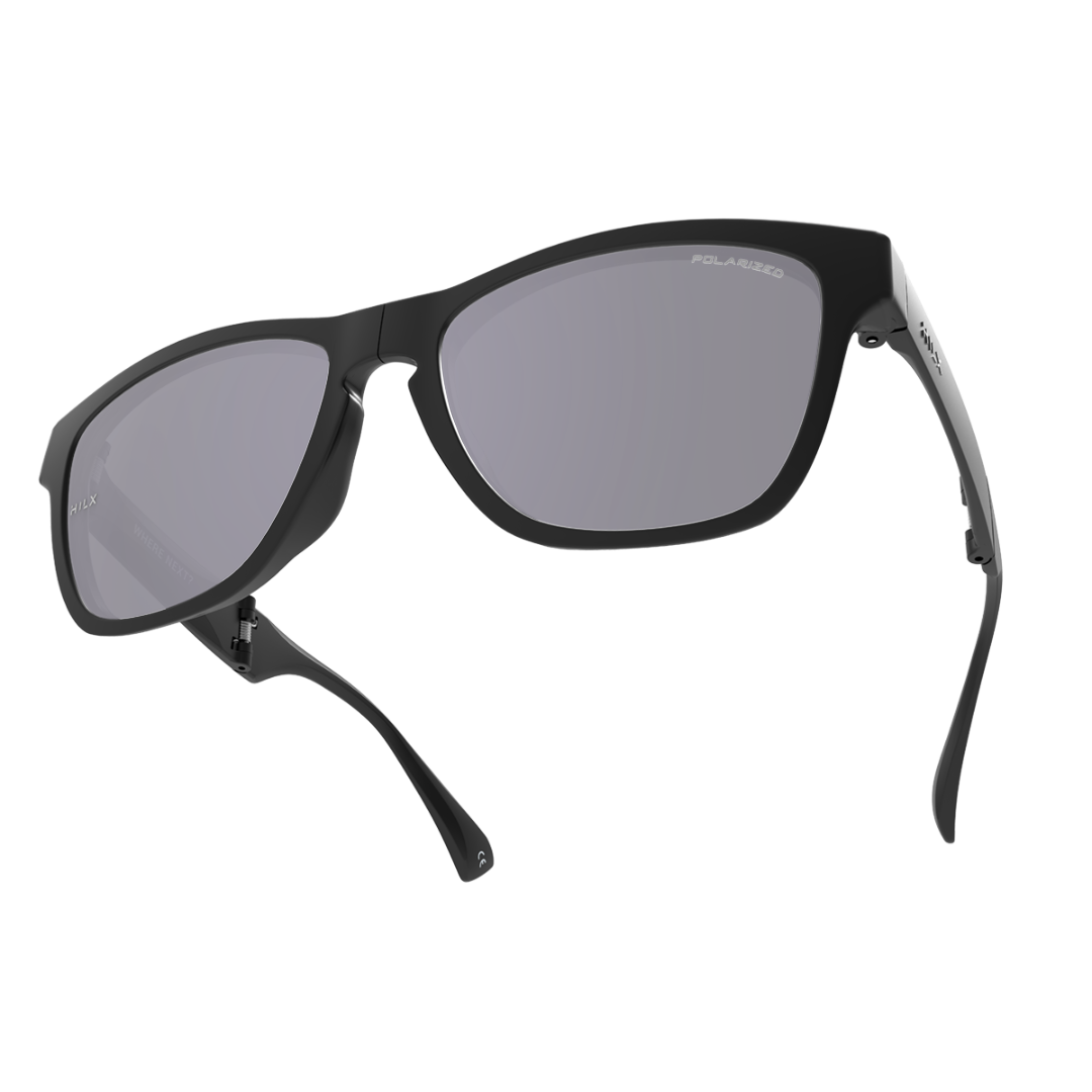 Купить Спортивные очки HILX Unfold Matt Carbon Black / Silver Polarized Lens, huf01601-ufsl11 7ft.ru в интернет магазине Семь Футов