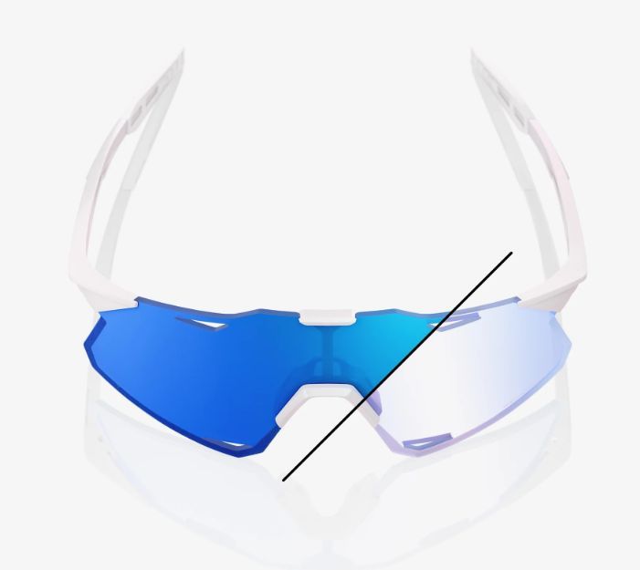 Купить Спортивные очки 100% HYPERCRAFT LE Bastille- Pearl White Glitter - Blue Mirror Photochromic Lens, 60000-00025 7ft.ru в интернет магазине Семь Футов