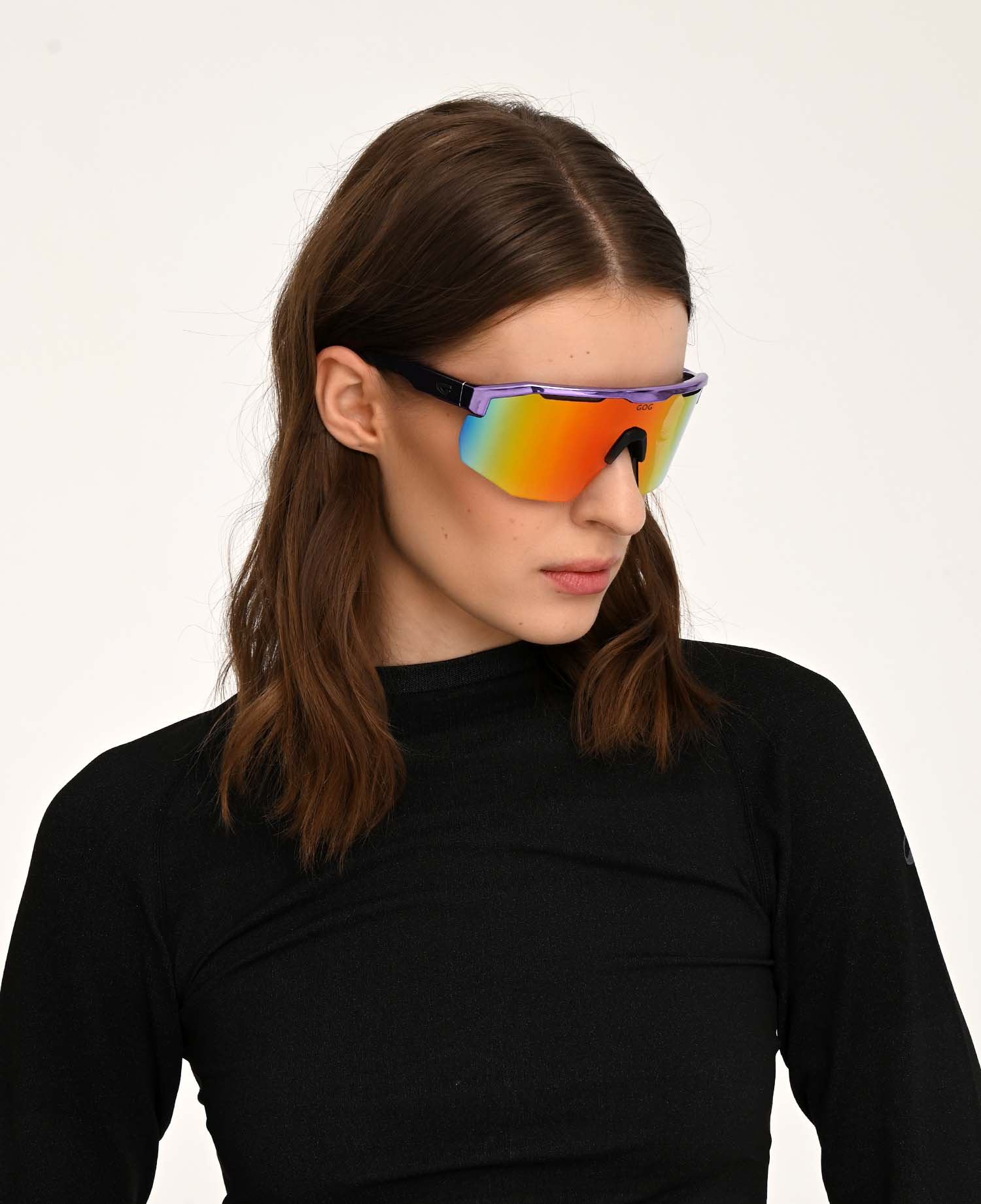 Купить Спортивные очки GOG Argo C / Metallic Purple/Black / Photochromic Reflex Red, e507-6c 7ft.ru в интернет магазине Семь Футов
