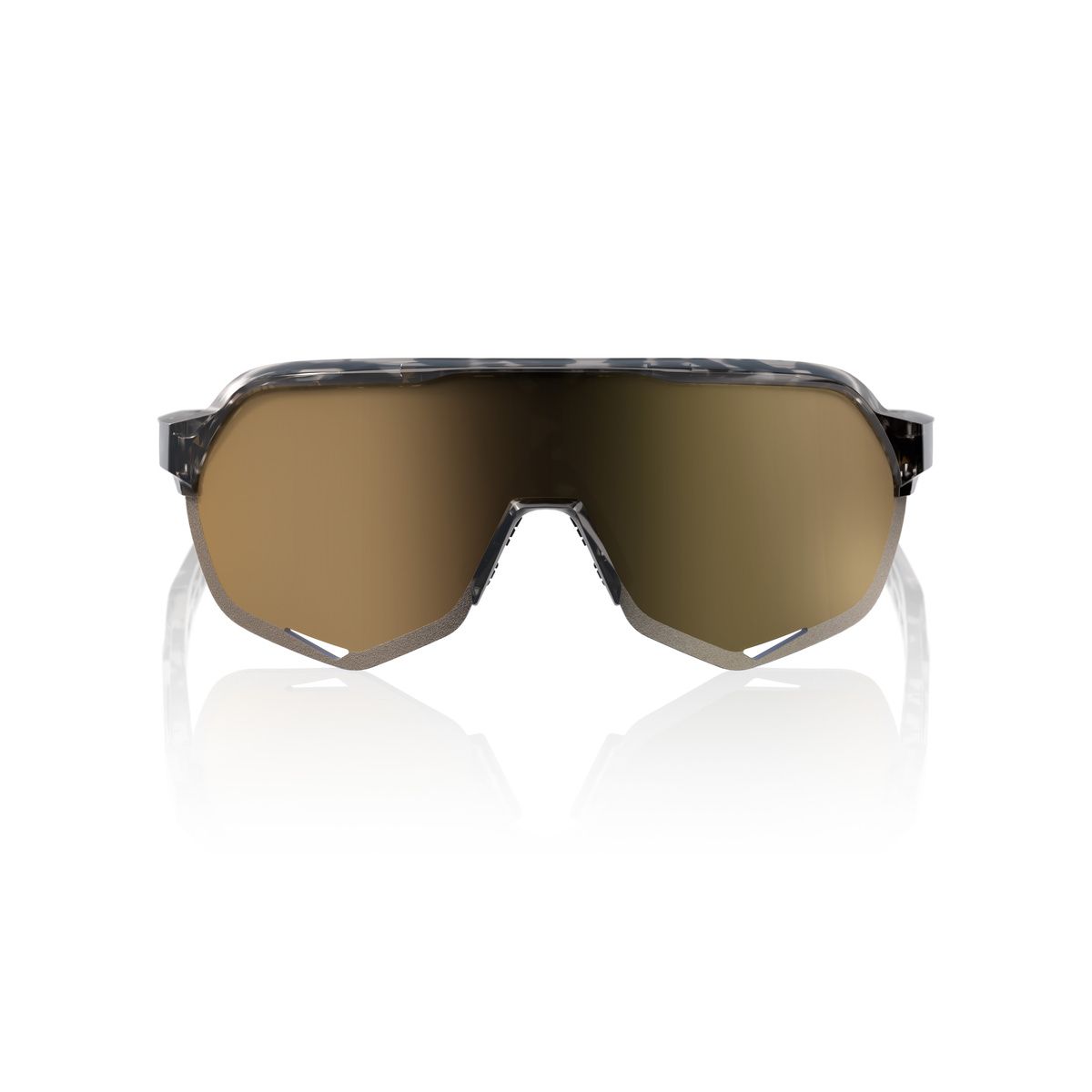 Купить Спортивные очки 100% S2 - Gloss Black Havana - Soft Gold Mirror, 60006-00032 7ft.ru в интернет магазине Семь Футов