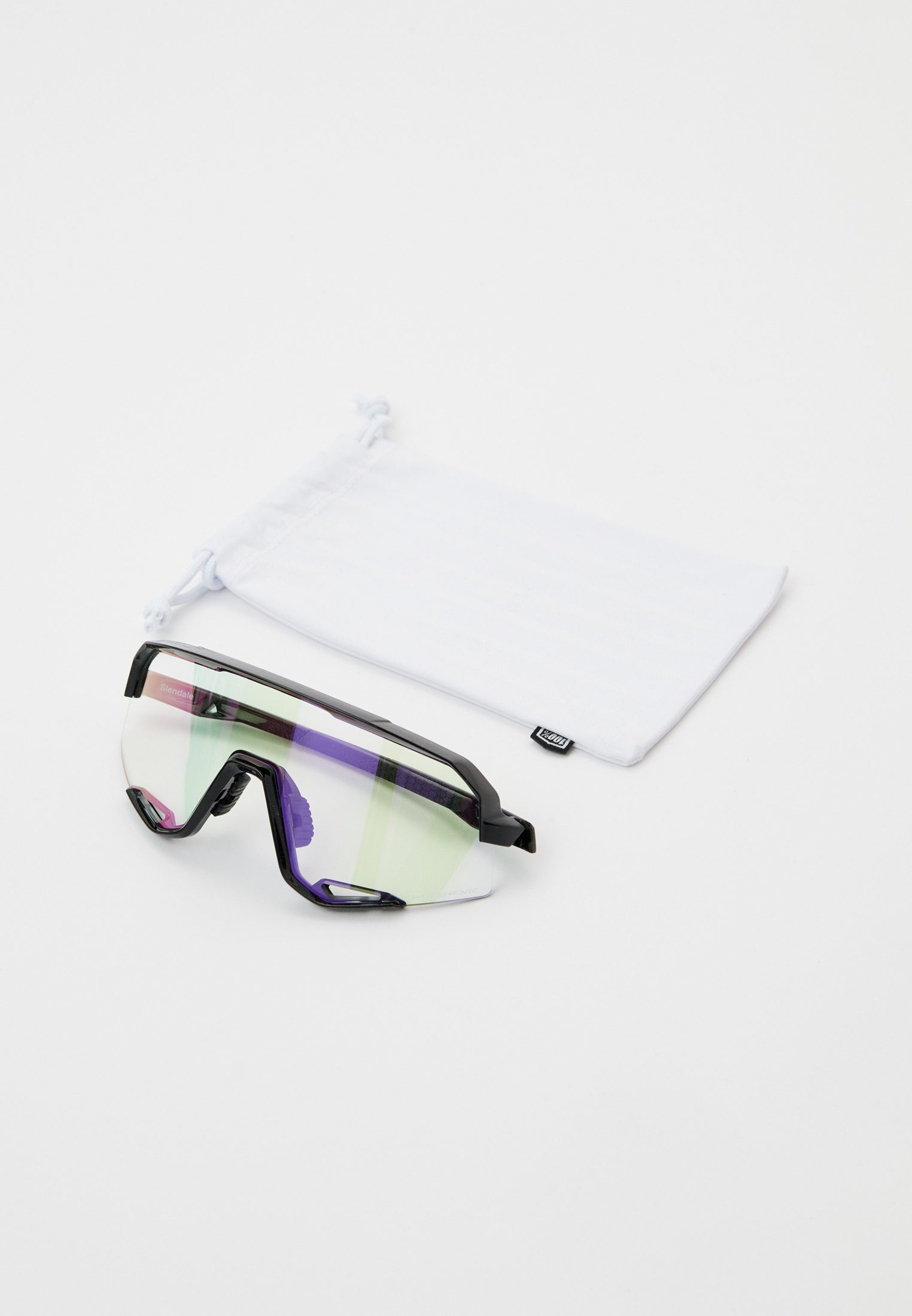 Купить Спортивные очки с диоптриями 100% SLENDALE - Gloss Black - Photochromic Purple Mirror, rx-018/60057-00013 7ft.ru в интернет магазине Семь Футов