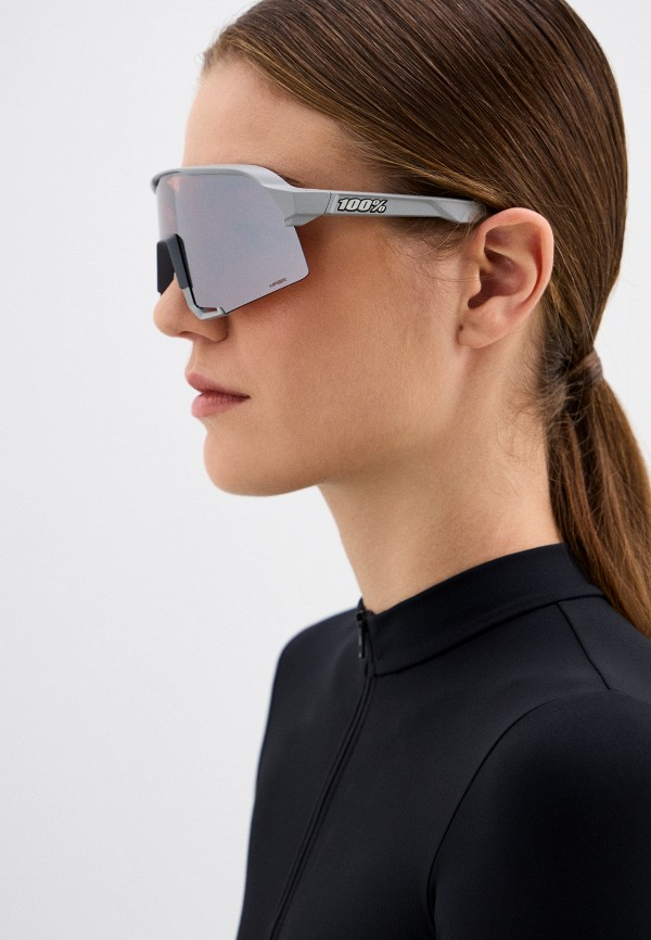 Купить Спортивные очки с диоптриями 100% S3 / Soft Tact Stone Grey / HiPER Crimson Silver Mirror Lens, rx-056/60005-00010 7ft.ru в интернет магазине Семь Футов
