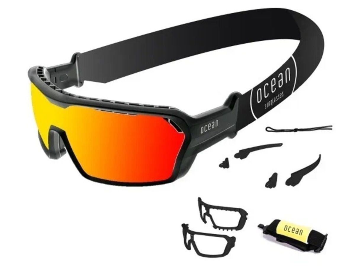 Купить Спортивные очки с диоптриями OCEAN Chameleon Black / Revo Orange Polarized lenses, rx-687/3703.1 7ft.ru в интернет магазине Семь Футов