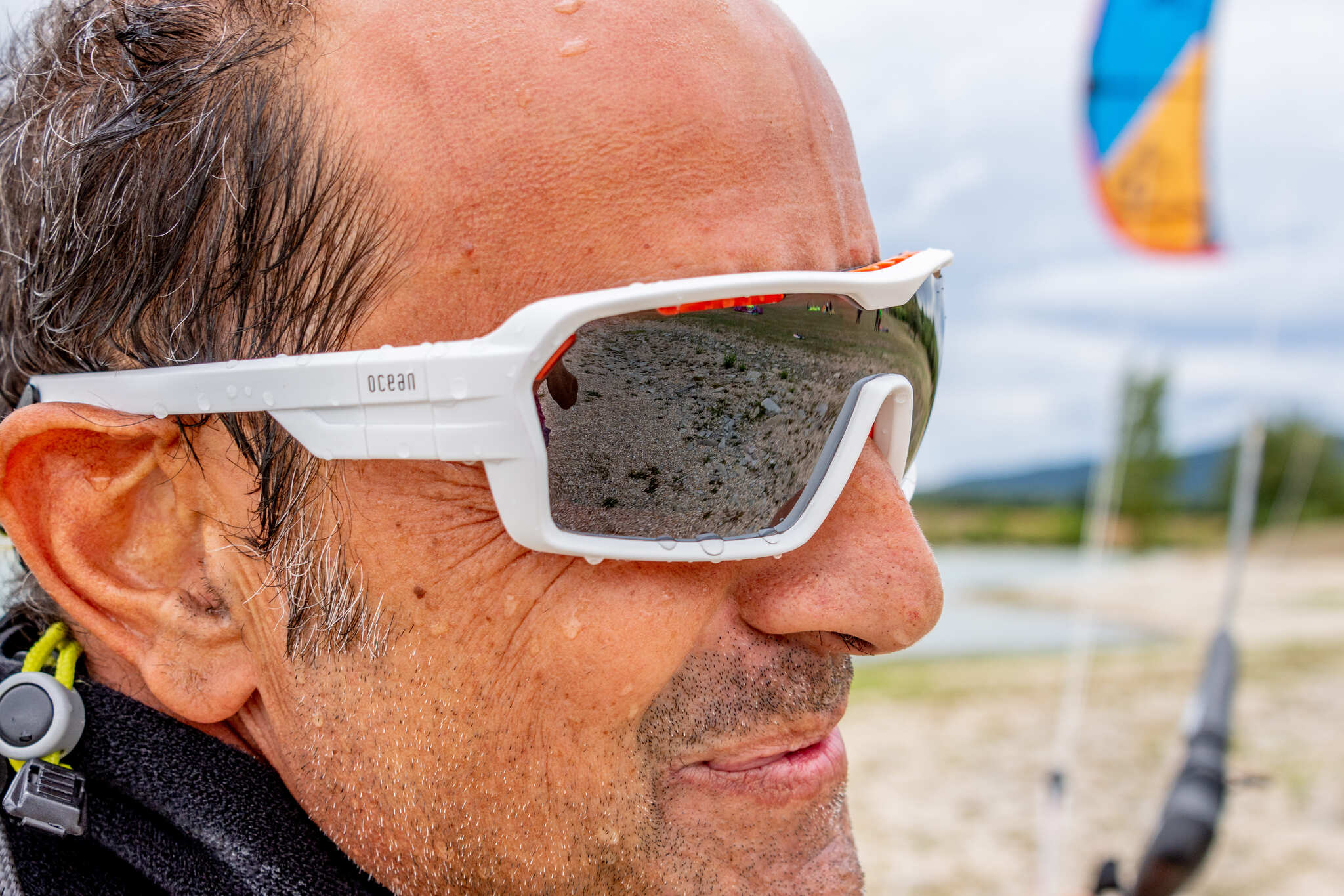 Купить Спортивные очки с диоптриями OCEAN Chameleon Matt White / Revo Grey Polarized lenses, rx-687/3700.6 7ft.ru в интернет магазине Семь Футов