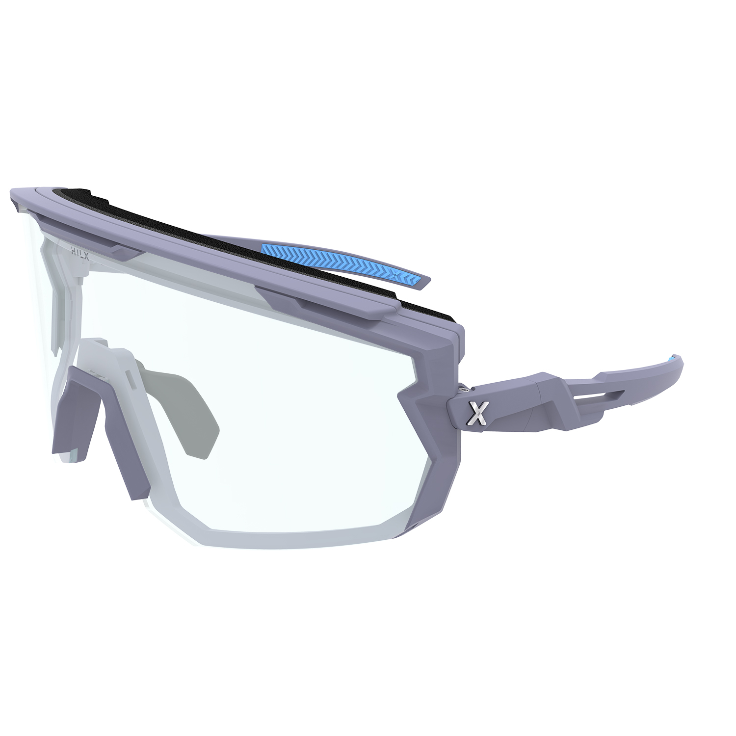 Купить Спортивные очки с диоптриями HILX Samurai / Matt Solid Grey / Black Mirror Polarized Lens + Clear Lens, rx-738/hsm03903-smpbk2 7ft.ru в интернет магазине Семь Футов