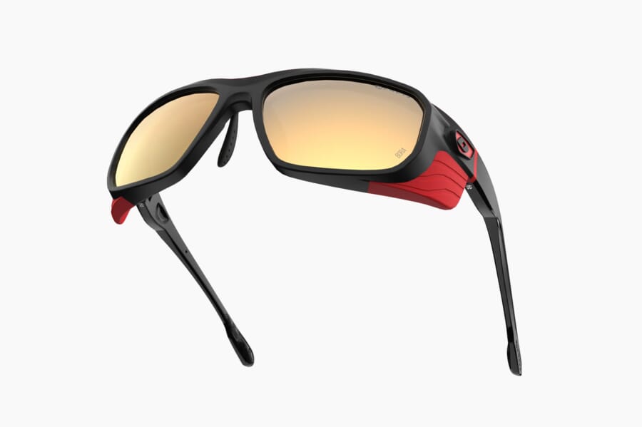 Купить Спортивные очки Demetz Piment 2.0 / Matt Black / Matt Red Brown With Gold Mirror Cat.3, piment205163bk57 7ft.ru в интернет магазине Семь Футов