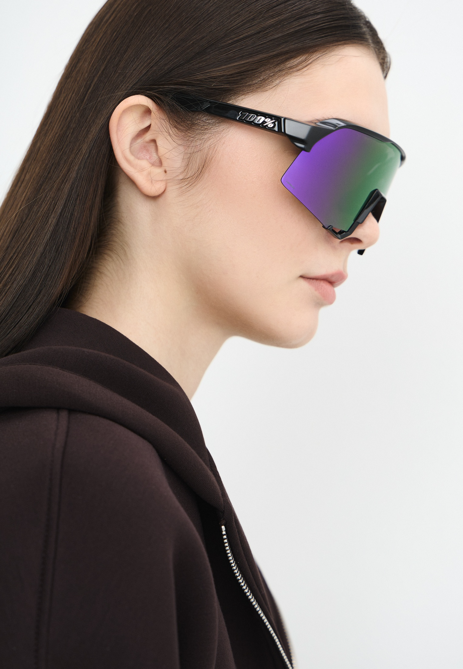 Купить Спортивные очки с диоптриями 100% S3 Polished Black - HiPER Lavender Mirror Polarized Lens, rx-056/60005-00043 7ft.ru в интернет магазине Семь Футов