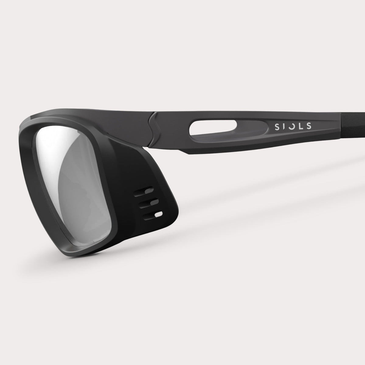 Купить Спортивные очки c диоптриями Siols / Adapter Black / Clear Pure / Frame Dark Stone, rx-983/4955-11-466 7ft.ru в интернет магазине Семь Футов