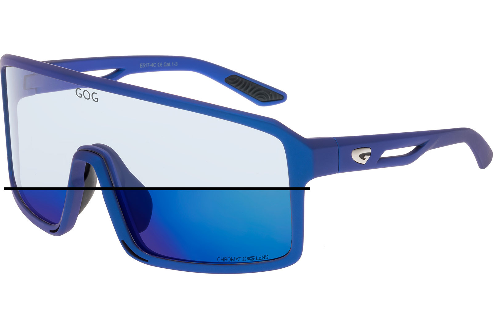 Купить Спортивные очки GOG Ragnarok / Matt Metallic Navy Blue / Photochromic Blue Lens, e517-4c 7ft.ru в интернет магазине Семь Футов