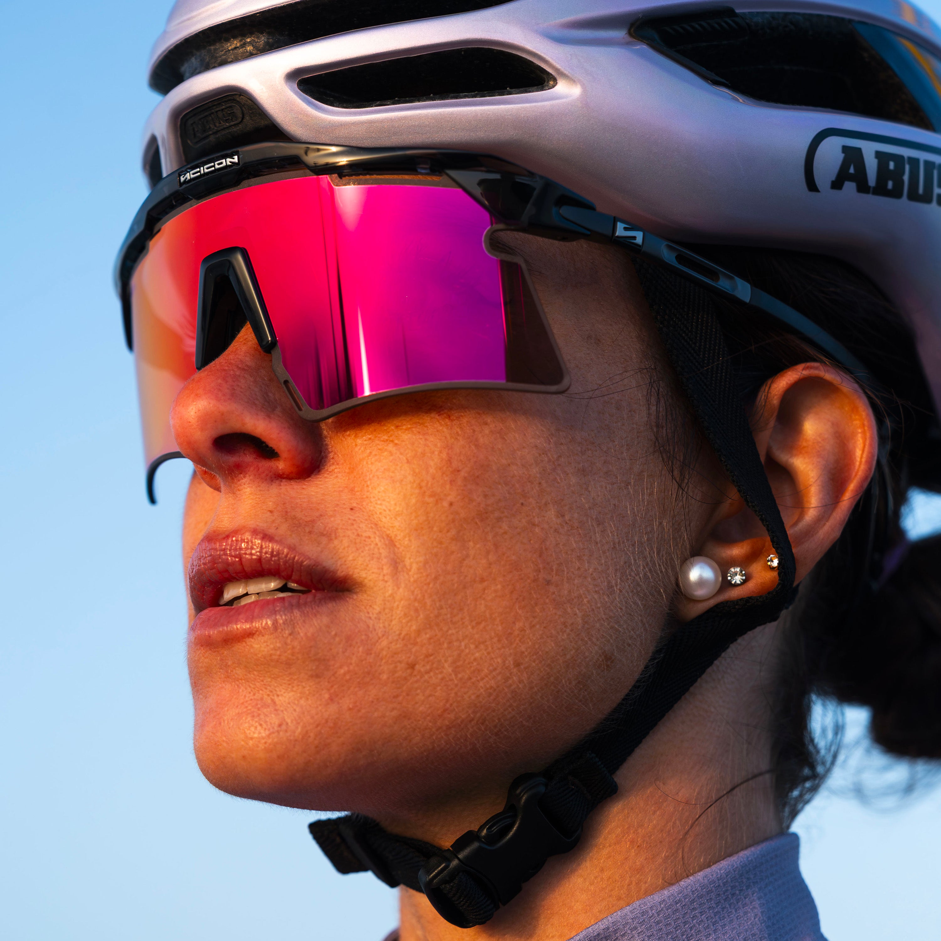 Купить Спортивные очки Scicon Aeroshade 2.0 Titanium Sunglasses Black Crystal Multi Mirror Sunburst + Pink, ey442825 7ft.ru в интернет магазине Семь Футов