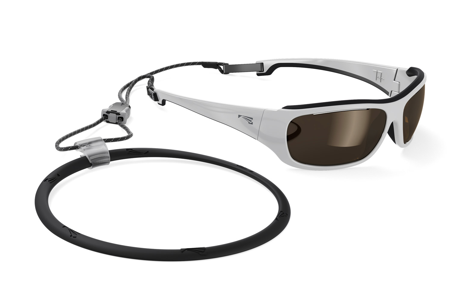 Купить Спортивные очки LiP Tide / Stone White - Black / PC Polarized / Levante Series Chroma Brown, 3201 7ft.ru в интернет магазине Семь Футов