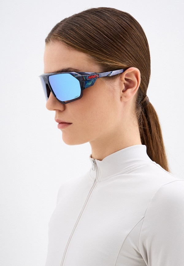 Купить Спортивные очки с диоптриями 100% Norvik / Black Holographic / HiPER Blue Multilayer Mirror, rx-018/60031-00007 7ft.ru в интернет магазине Семь Футов
