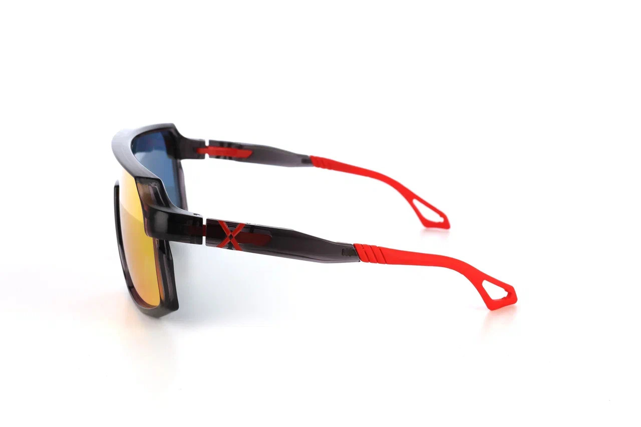 Купить Спортивные очки с диоптриями HILX Inferno Shiny Crystal Dark Grey / Red Lens, rx-562/hif06103-ifrd4 7ft.ru в интернет магазине Семь Футов