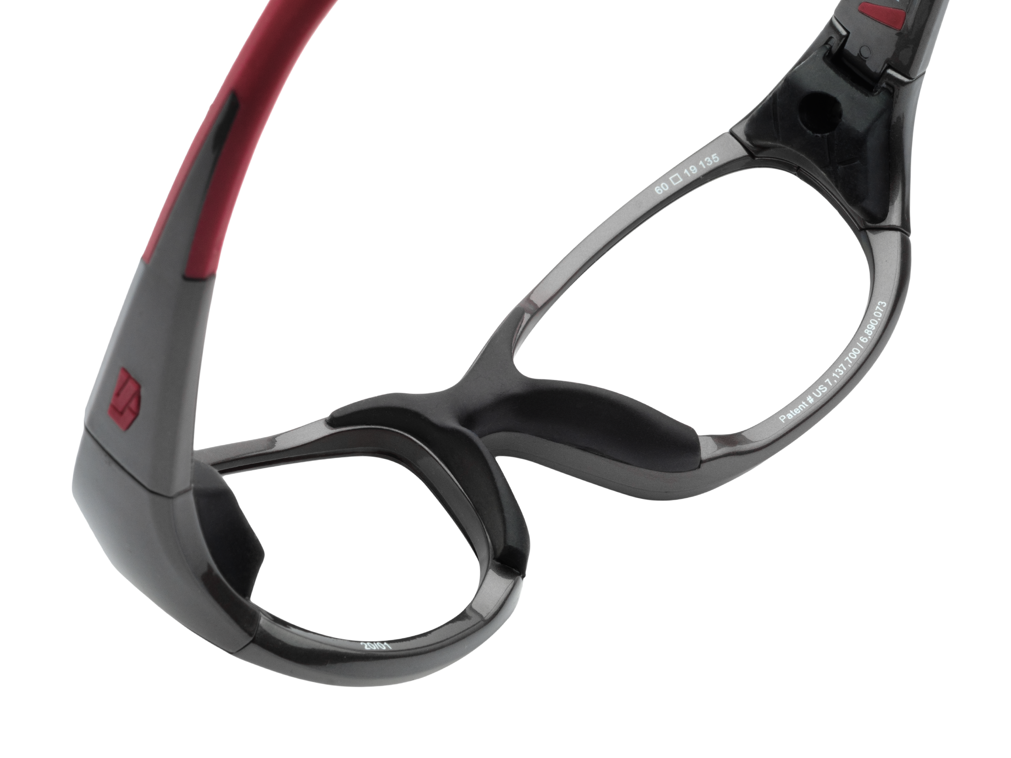 Купить Спортивные очки с диоптриями Rec Specs / Challenger / Shiny Gun Metal Red, chlngrsgrd6019135csf 7ft.ru в интернет магазине Семь Футов