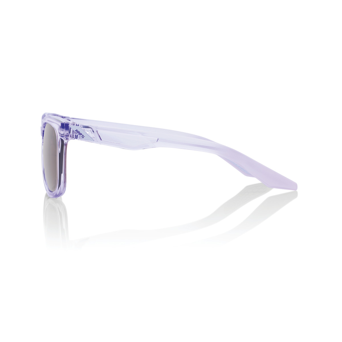 Купить Спортивные очки 100% HUDSON - Polished Translucent Lavender - HiPER Silver Mirror Lens, 60027-00007 7ft.ru в интернет магазине Семь Футов