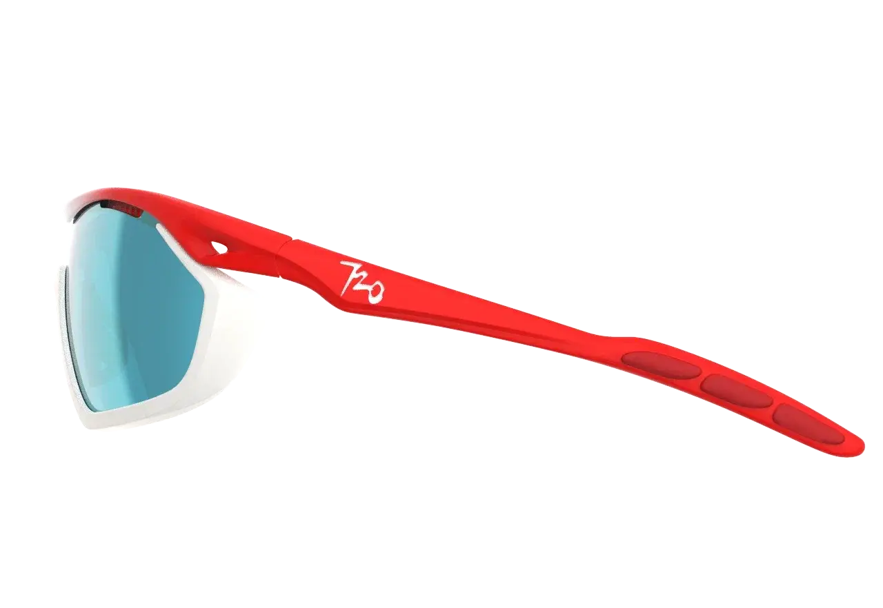 Купить Спортивные очки с диоптриями 720armour Analog Pro / Matte Dark Grey Blue / Matte Neon Red Orange / Matte White Gasket / Smoke Full Blue White Lens, rx-234/b355g-9 7ft.ru в интернет магазине Семь Футов