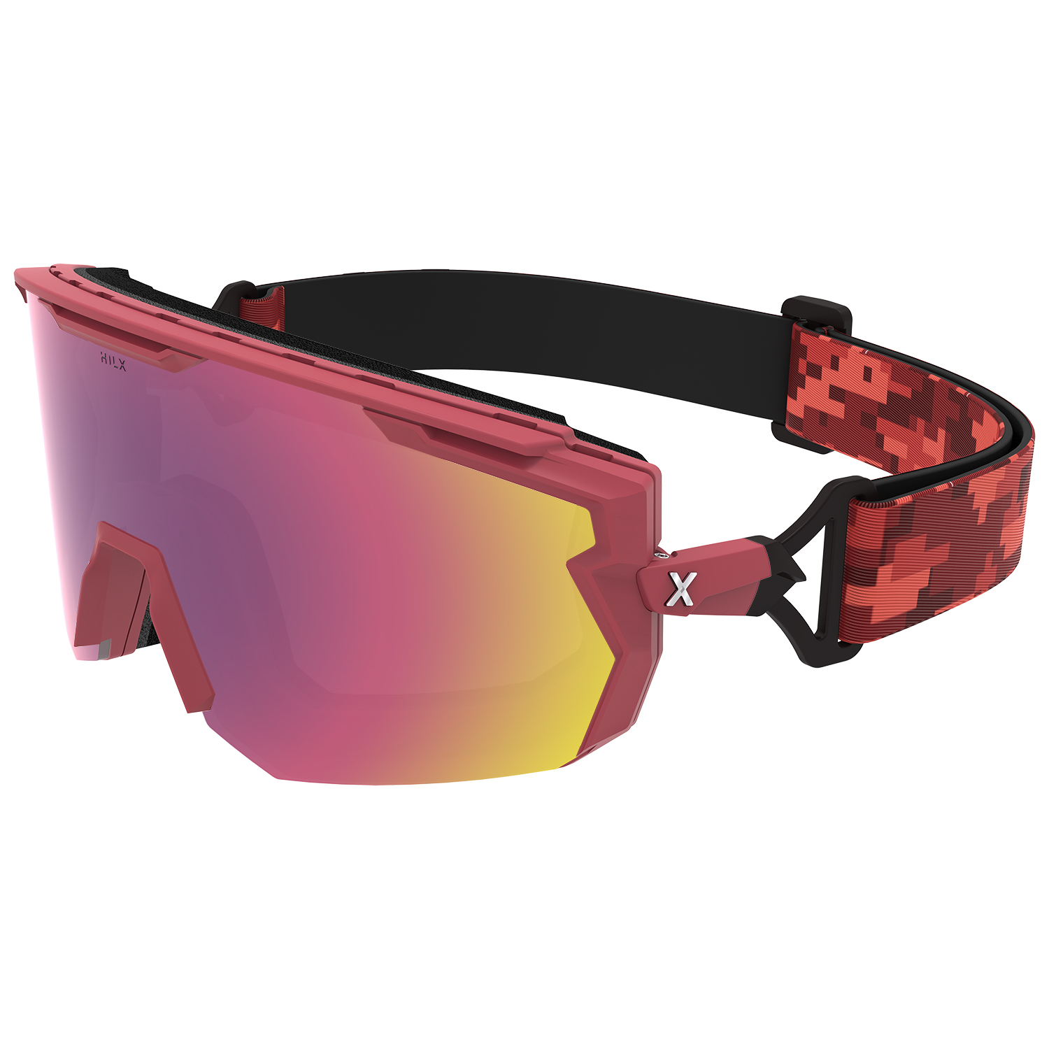 Купить Спортивные очки с диоптриями HILX Samurai / Matt Solid Red / Red Polarized Lens + Clear Lens, rx-738/hsm03904-smprd3 7ft.ru в интернет магазине Семь Футов