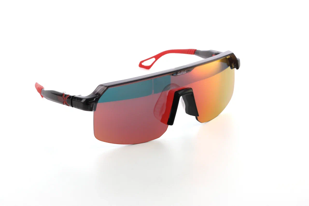 Купить Спортивные очки с диоптриями HILX Inferno Shiny Crystal Dark Grey / Red Lens, rx-562/hif06103-ifrd4 7ft.ru в интернет магазине Семь Футов