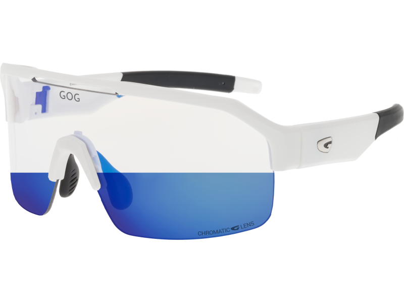 Купить Спортивные очки GOG Thor C / Matt White-Black / Photochromic Blue Lens, e600-4c 7ft.ru в интернет магазине Семь Футов