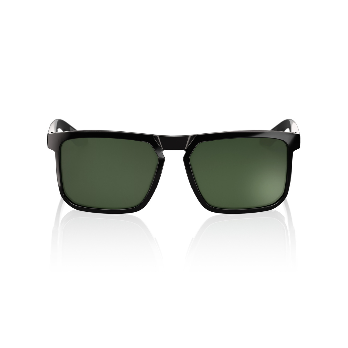 Купить Спортивные очки 100% RENSHAW Polished Black - Grey-Green Lens, 60021-00019 7ft.ru в интернет магазине Семь Футов