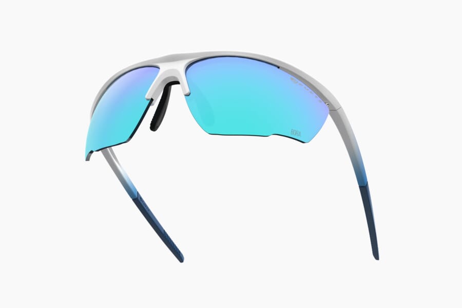 Купить Спортивные очки Demetz Relief L / Matte White / Matte Blue Grey with Blue Mirror Cat.3, relief5054gf67 7ft.ru в интернет магазине Семь Футов