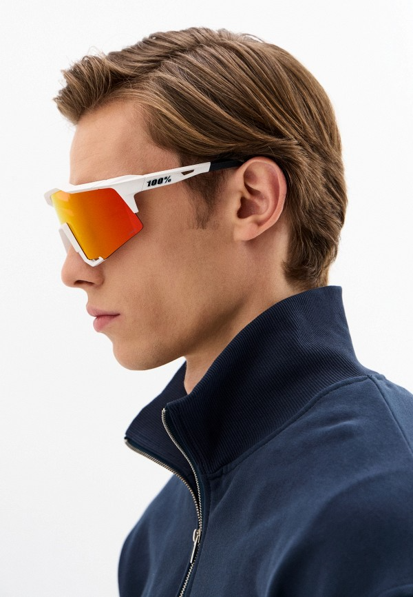 Купить Спортивные очки с диоптриями 100% Speedcraft / Soft Tact Off White / HiPER Red Multilayer Mirror Lens, rx-056/60007-00009 7ft.ru в интернет магазине Семь Футов
