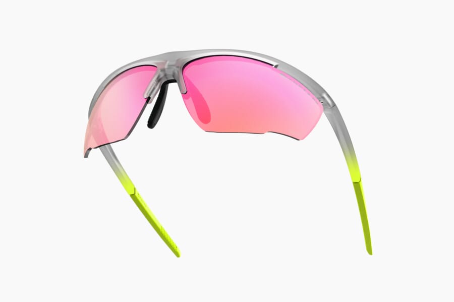 Купить Спортивные очки с диоптриями Demetz Relief L / Matte Crystal / Fluorescent Yellow V. Pink Photochromic Mirror Red Cat.1 to 3, rx-194/reliefl7691y567 7ft.ru в интернет магазине Семь Футов