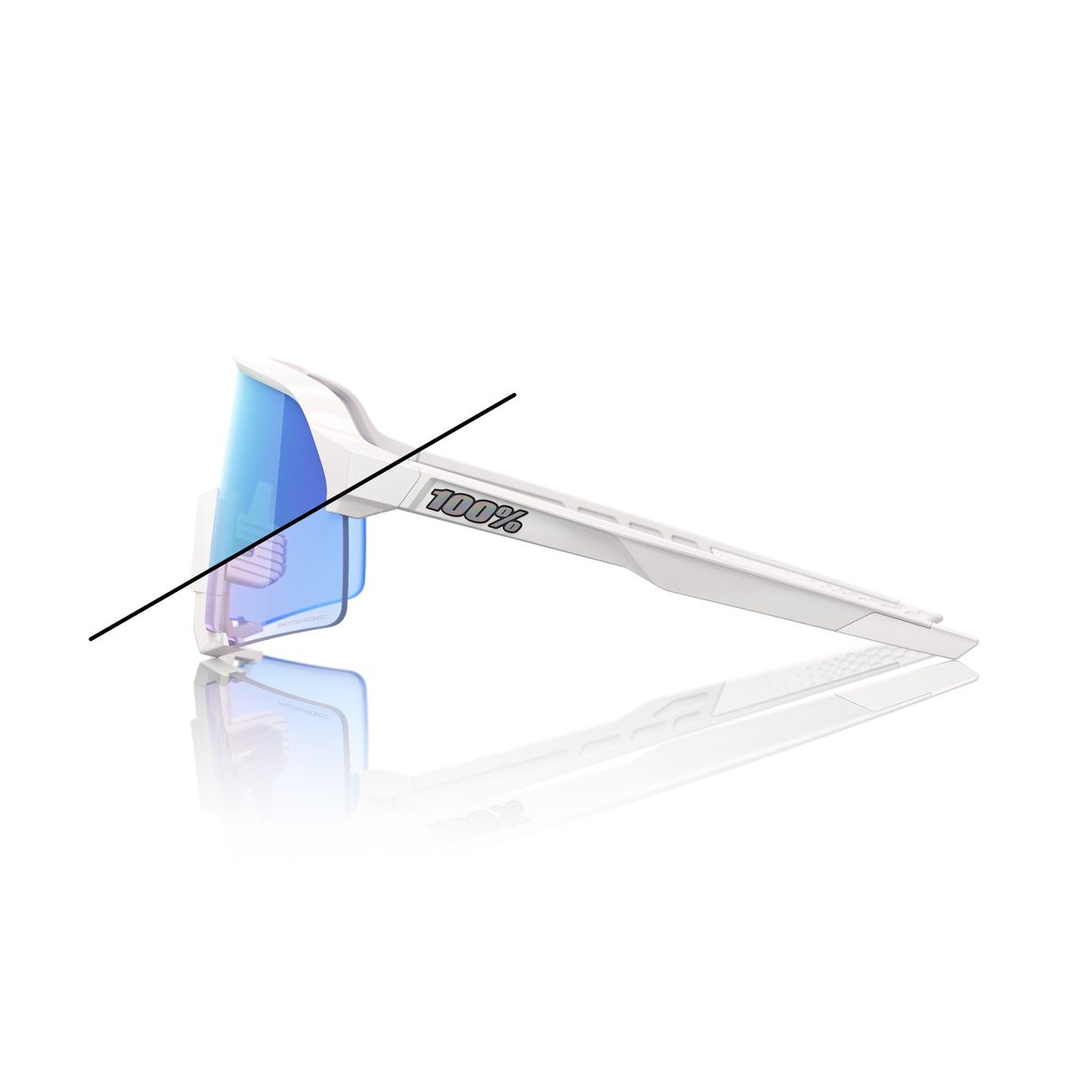 Купить Спортивные очки 100% S3 LE Bastille - Pearl White Glitter - Blue Mirror Photochromic Lens, 60005-00041 7ft.ru в интернет магазине Семь Футов