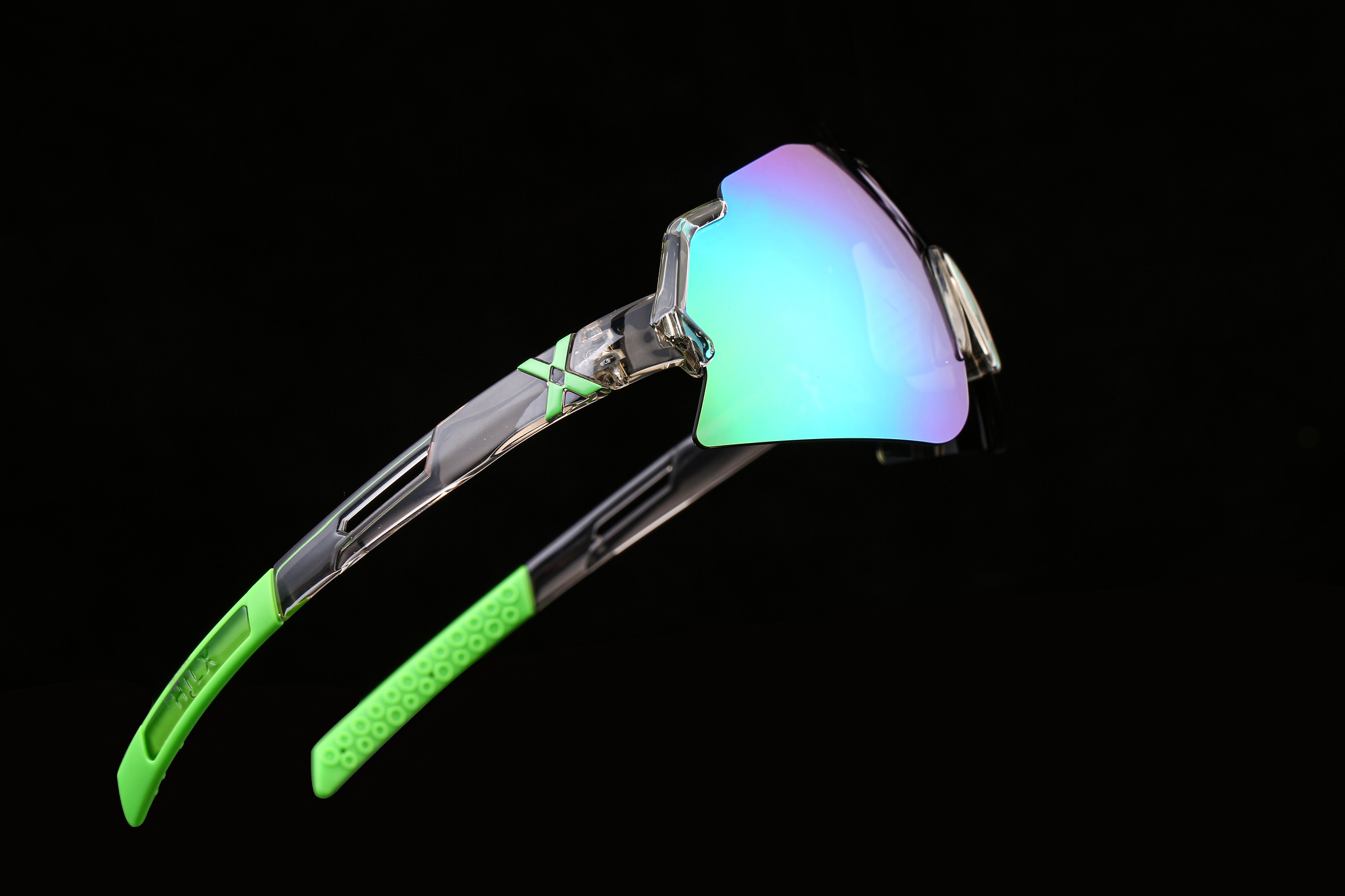 Купить Спортивные очки с диоптриями HILX Savage 2.0 Shiny Crystal Grey Green / Green Mirror Lens, rx-562/hsa05408-sv5gn14 7ft.ru в интернет магазине Семь Футов