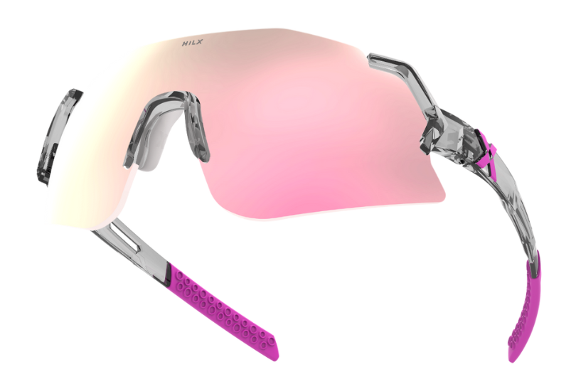 Купить Спортивные очки с диоптриями HILX Savage 2.0 Shiny Crystal Grey Pink / Pink Lens, rx-562/hsa05409-sv5pk16 7ft.ru в интернет магазине Семь Футов