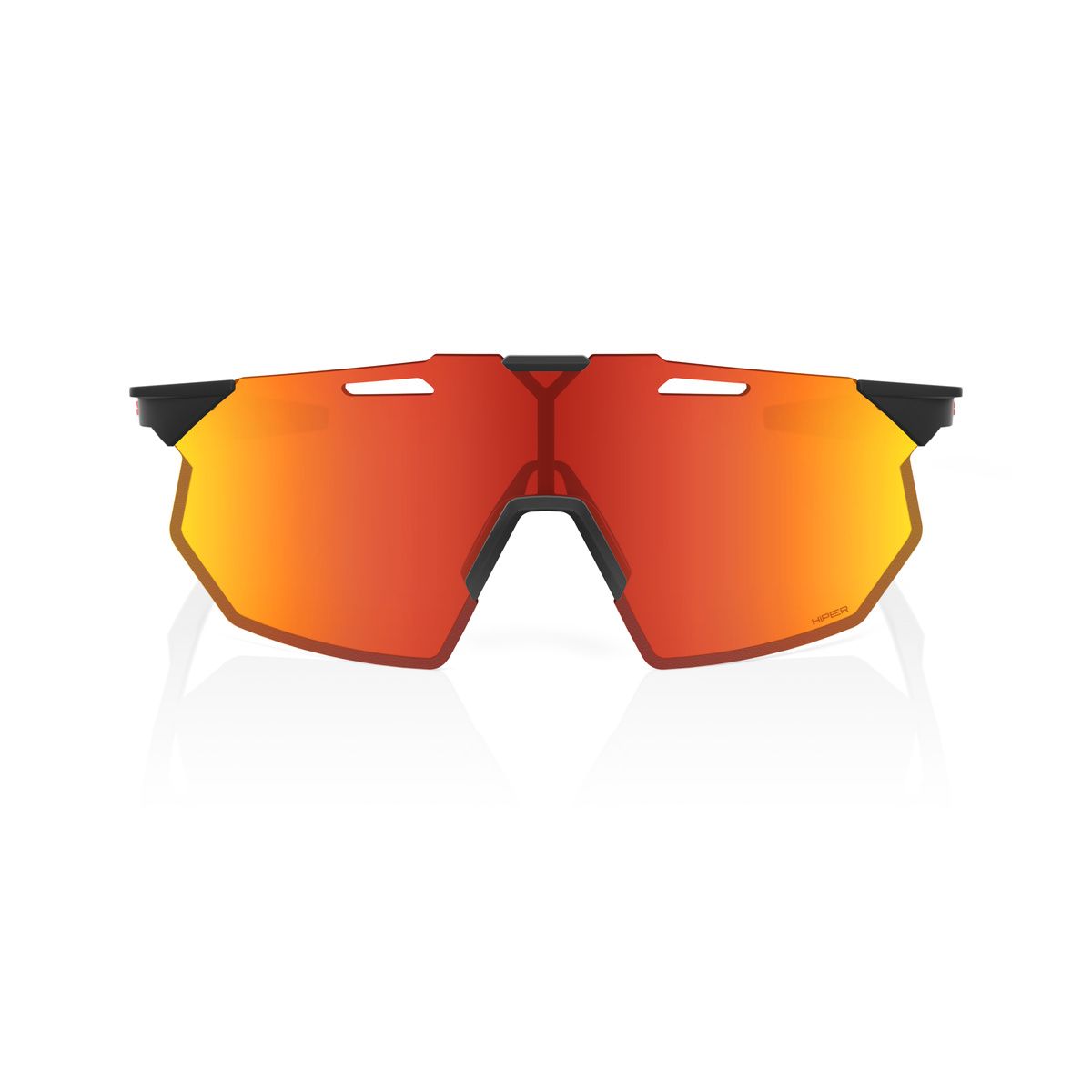 Купить Спортивные очки 100% HYPERCRAFT SQ Soft Tact Black - HiPER Red Mirror Lens, 60001-00003 7ft.ru в интернет магазине Семь Футов