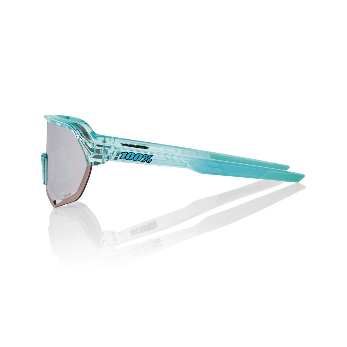 Купить Спортивные очки 100% S2 / Polished Translucent Mint / HiPER Silver Mirror Lens, 60006-00004 7ft.ru в интернет магазине Семь Футов