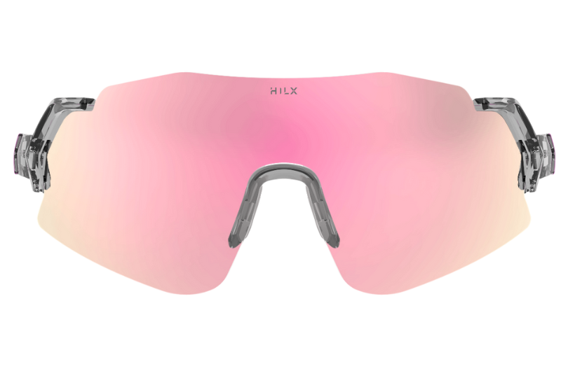 Купить Спортивные очки HILX Savage 2.0 Shiny Crystal Grey Pink / Pink Lens, hsa05409-sv5pk16 7ft.ru в интернет магазине Семь Футов