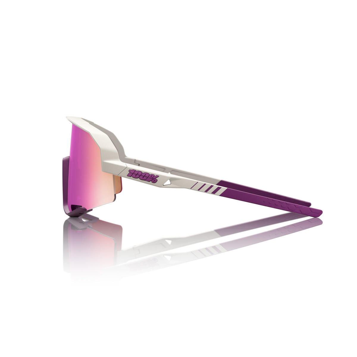 Купить Спортивные очки 100% SLENDALE Matte Chalk - Purple Mirror Lens, 60057-00015 7ft.ru в интернет магазине Семь Футов